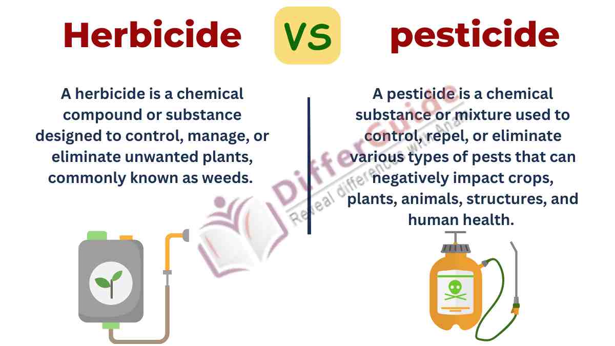 Image showing difference between herbicides and pesticides